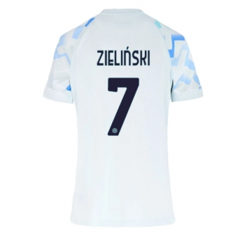 Billige Fotballdrakt Inter Milan Piotr Zielinski #7 Replika Bortedrakt Dame 2025-26 Kortermet